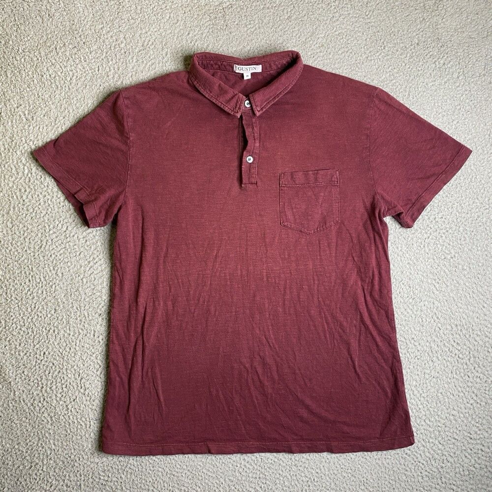 Gustin Men’s Polo Shirt in Burgundy